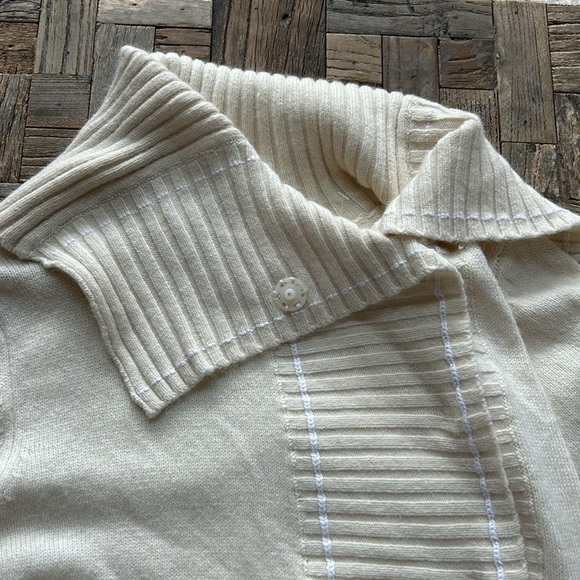 ICHI Cream Wool Sweater Angora Lambswool Small - Picture 4 of 11